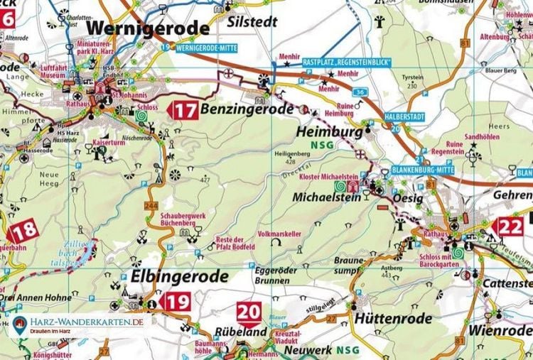 Produktbild: Freizeitkarte Harz