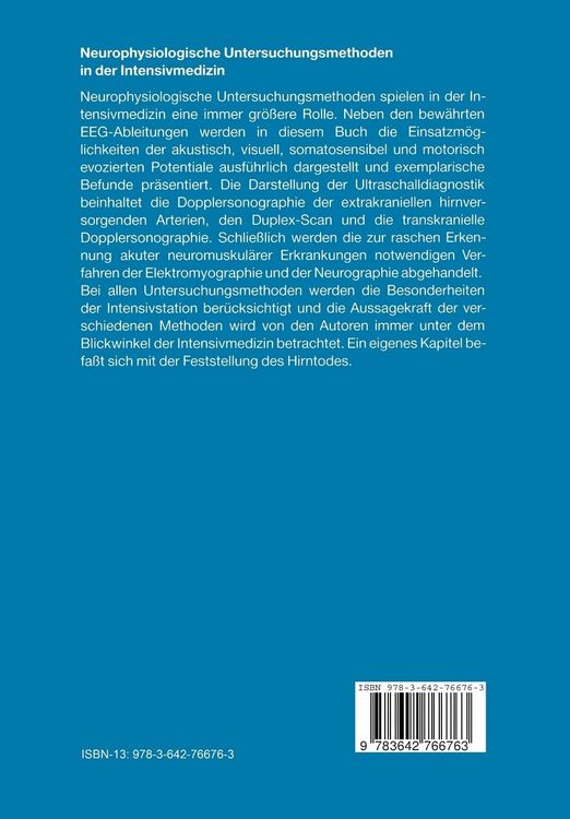 Produktbild: Neurophysiologische Untersuchungsmethoden in der Intensivmedizin