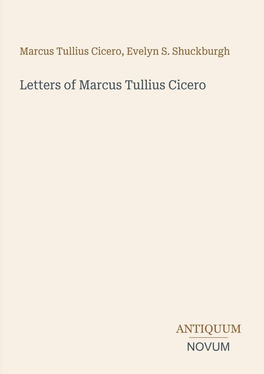 Produktbild: Letters of Marcus Tullius Cicero