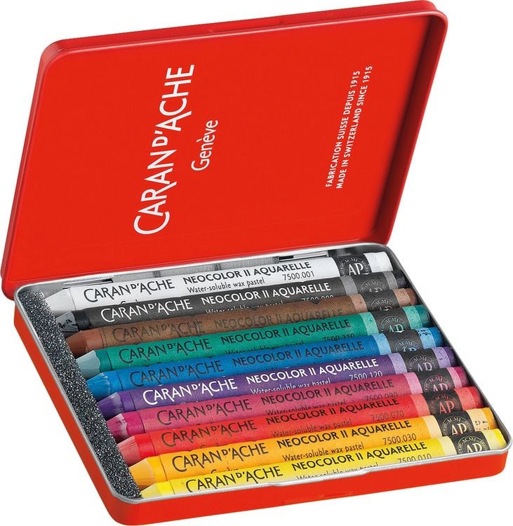 Produktbild: Caran d'Ache Wachsmalstifte NEOCOLOR II 10er Set
