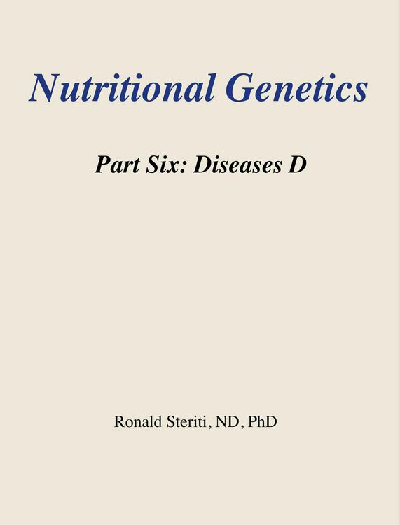 Produktbild: Nutritional Genetics Part 6 - Diseases D