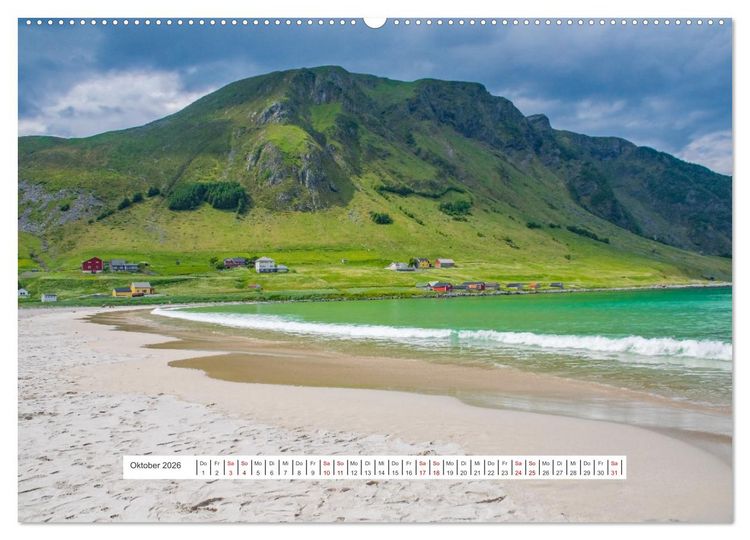 Produktbild: Norwegen - ein traumhaftes Reiseziel (hochwertiger Premium Wandkalender 2026 DIN A2 quer), Kunstdruck in Hochglanz