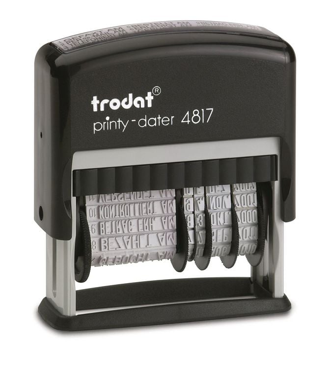 Produktbild: Trodat 4817 Wortbandstempel Schwarz 46 x 4mm (B x H)