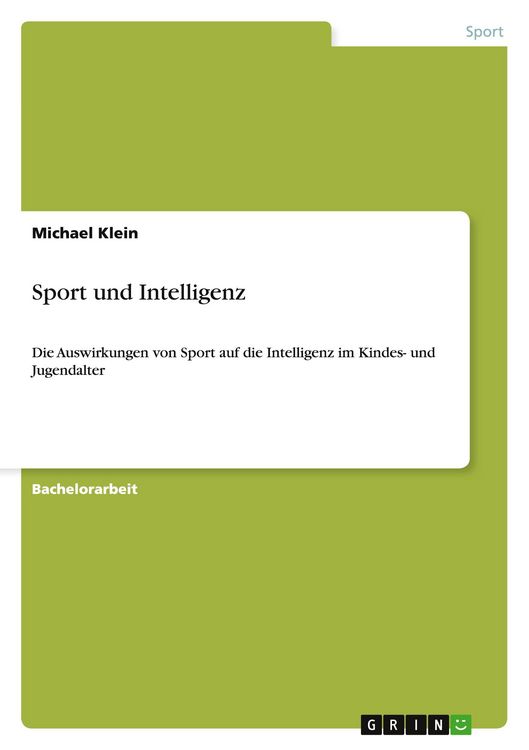 Produktbild: Sport und Intelligenz