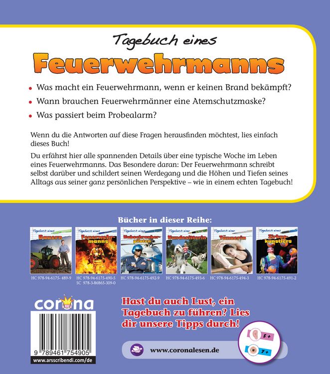 Produktbild: Tagebuch eines Feuerwehrmanns