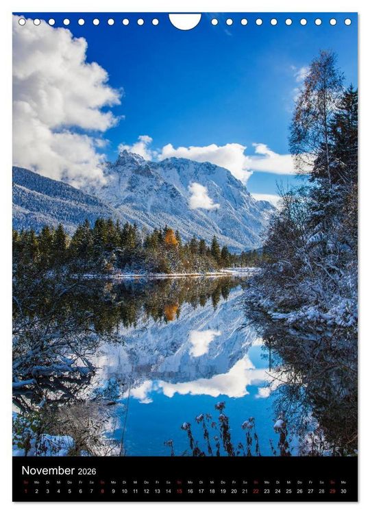 Produktbild: Bergblicke - Mittenwald (Wandkalender 2026 DIN A4 hoch), CALVENDO Monatskalender