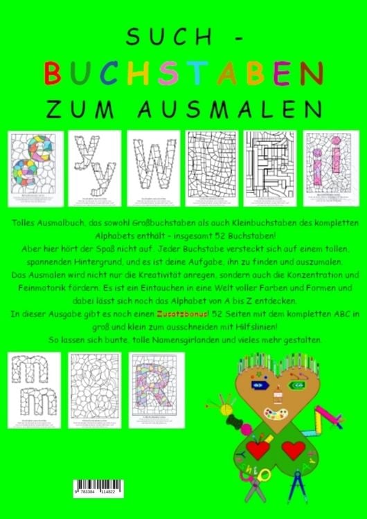 Produktbild: Such-Buchstaben zum Ausmalen