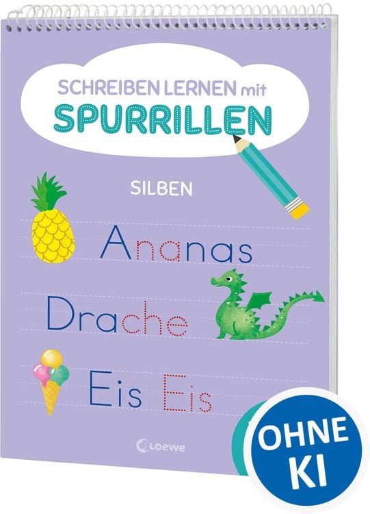 Produktbild: Schreiben lernen mit Spurrillen - Silben