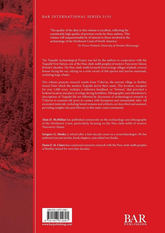 Produktbild: The Toquaht Archaeological Project