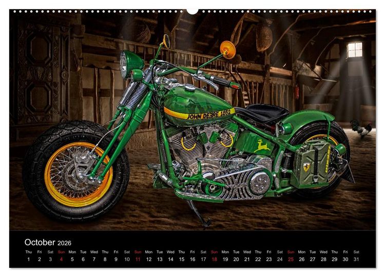 Produktbild: Motorbike Dreams (High Quality Premium Wall Calendar 2026 DIN A2 landscape),CALVENDO 12 Month Wall Calendar
