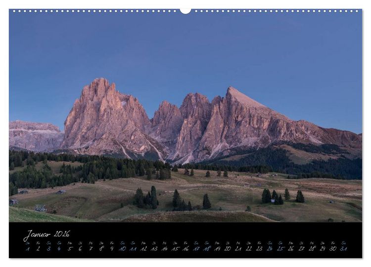 Produktbild: Dolomiten (Wandkalender 2026 DIN A2 quer), CALVENDO Monatskalender