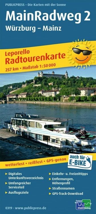 Produktbild: Main-Radweg 2, W&uuml;rzburg - Mainz
