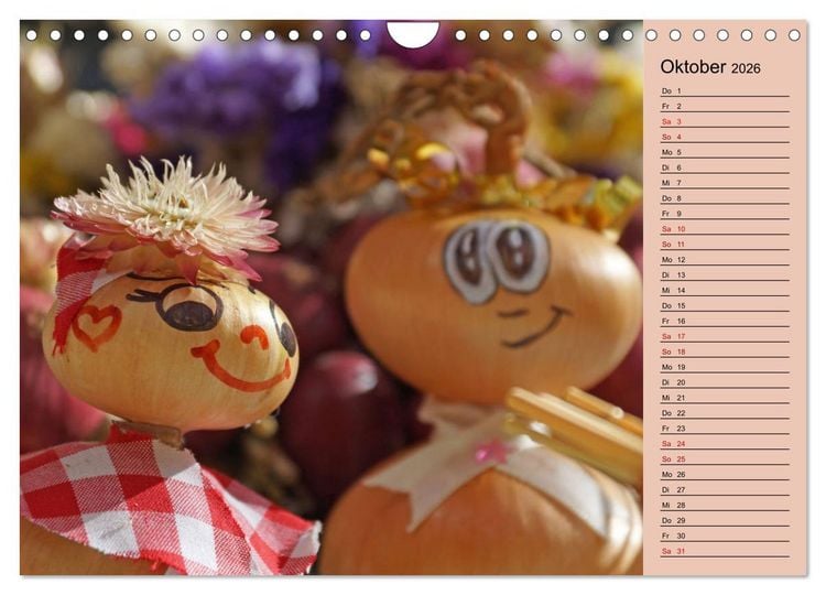 Produktbild: In Weimar ist Zwiebelmarkt (Wandkalender 2026 DIN A4 quer), CALVENDO Monatskalender