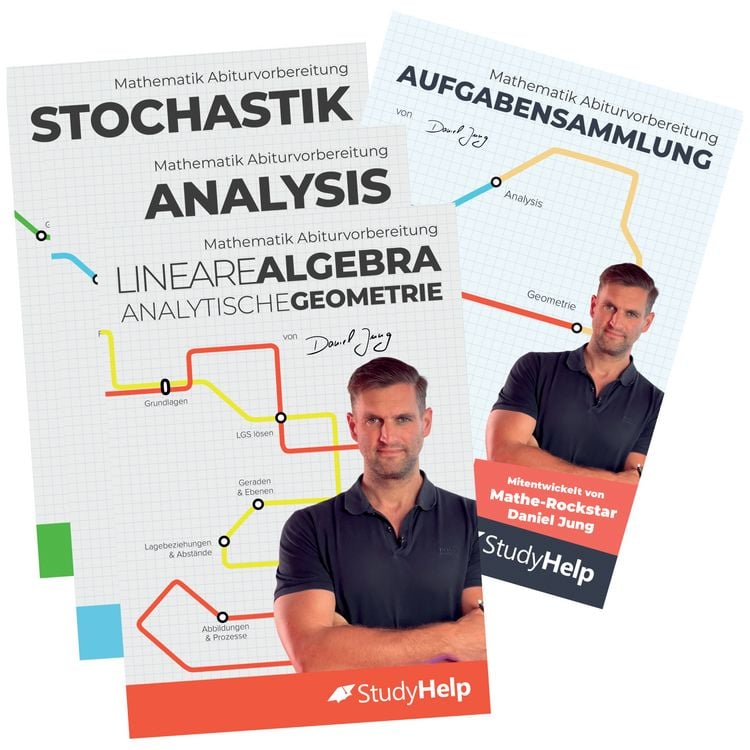 Produktbild: Mathematik Abitur Lernhefte Set inkl. Aufgabensammlung