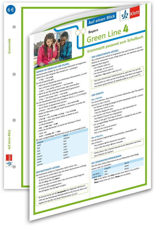 Produktbild: Green Line 4. Bayern Klasse 8 Auf einen Blick. Grammatik passend zum Schulbuch