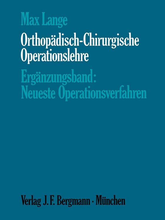 Produktbild: Orthop&auml;disch-Chirurgische Operationslehre