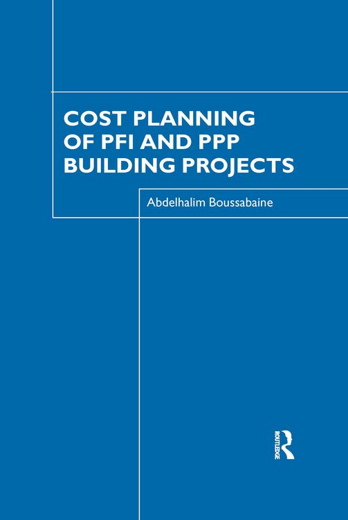 Produktbild: Cost Planning of PFI and PPP Building Projects