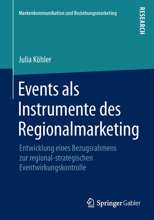 Produktbild: Events als Instrumente des Regionalmarketing