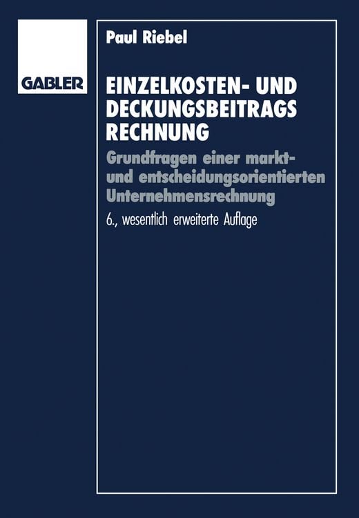 Produktbild: Einzelkosten- und Deckungsbeitragsrechnung