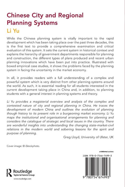 Produktbild: Chinese City and Regional Planning Systems