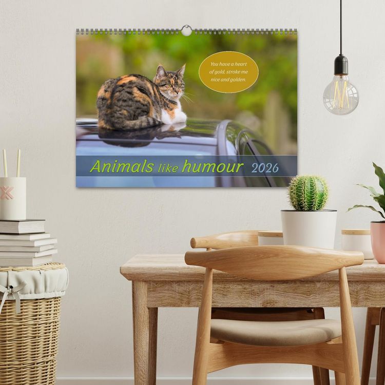 Produktbild: Animals like humour (Wall Calendar 2026 DIN A3 landscape), CALVENDO 12 Month Wall Calendar