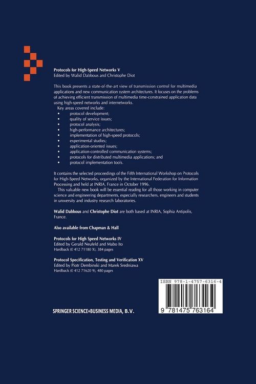 Produktbild: Protocols for High-Speed Networks V