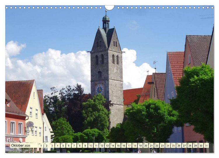 Produktbild: Unterwegs in Memmingen (Wandkalender 2026 DIN A3 quer), CALVENDO Monatskalender