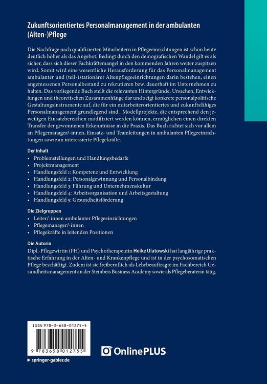 Produktbild: Zukunftsorientiertes Personalmanagement in der ambulanten (Alten-)Pflege
