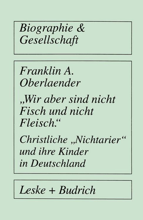 Produktbild: "Wir aber sind nicht Fisch und nicht Fleisch" Christliche "Nichtarier" und ihre Kinder in Deutschland
