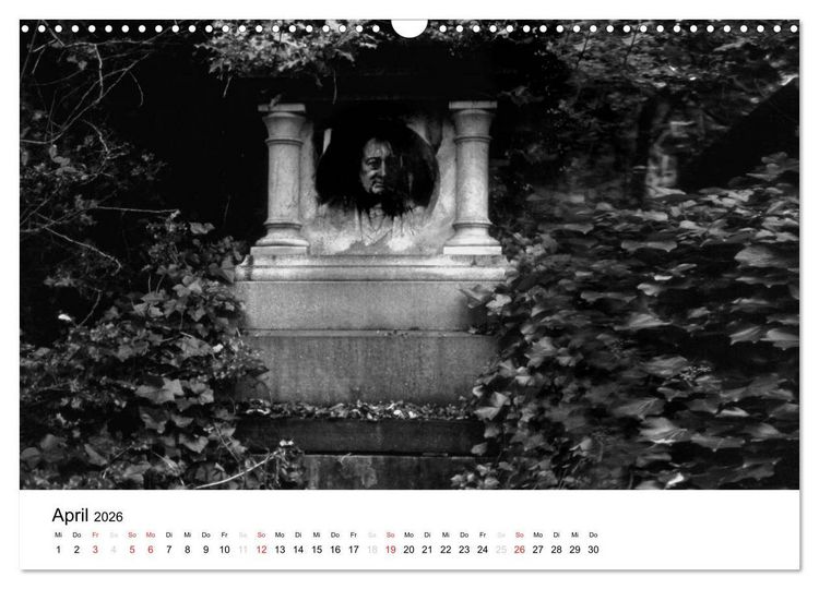 Produktbild: Highgate Cemetery London (Wandkalender 2026 DIN A3 quer), CALVENDO Monatskalender