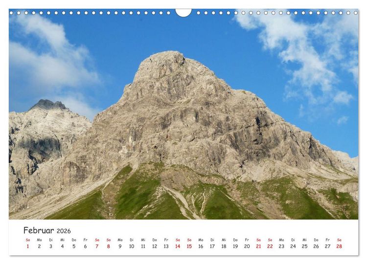 Produktbild: &Uuml;ber die Alpen - Auf dem E5 von Oberstdorf nach Meran (Wandkalender 2026 DIN A3 quer), CALVENDO Monatskalender