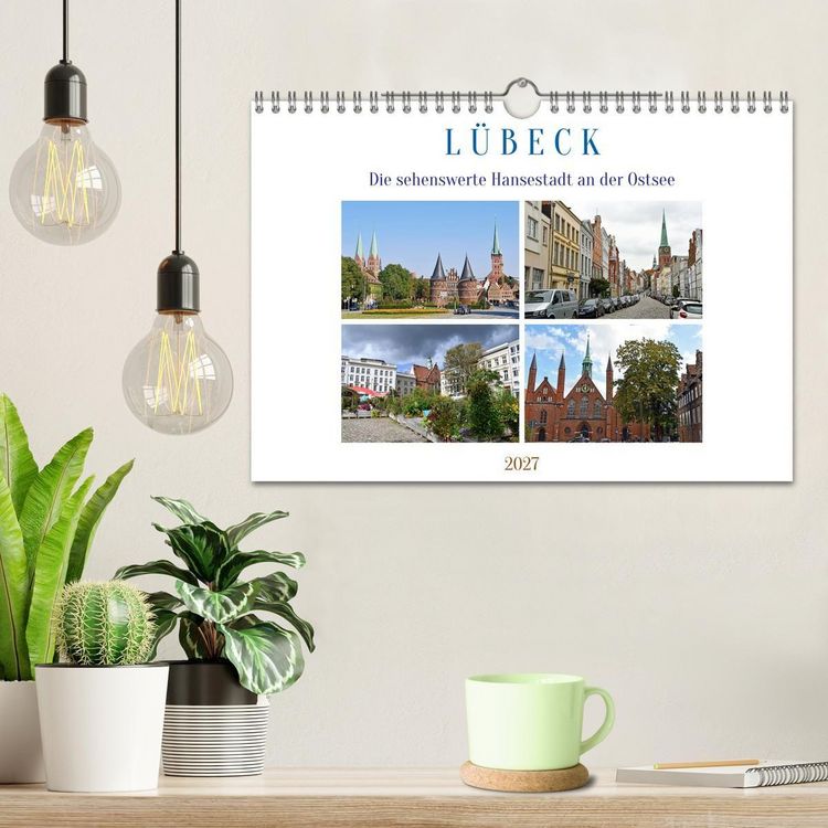 Produktbild: L&uuml;beck, die sehenswerte Hansestadt an der Ostsee (Wandkalender 2027 DIN A4 quer), CALVENDO Monatskalender