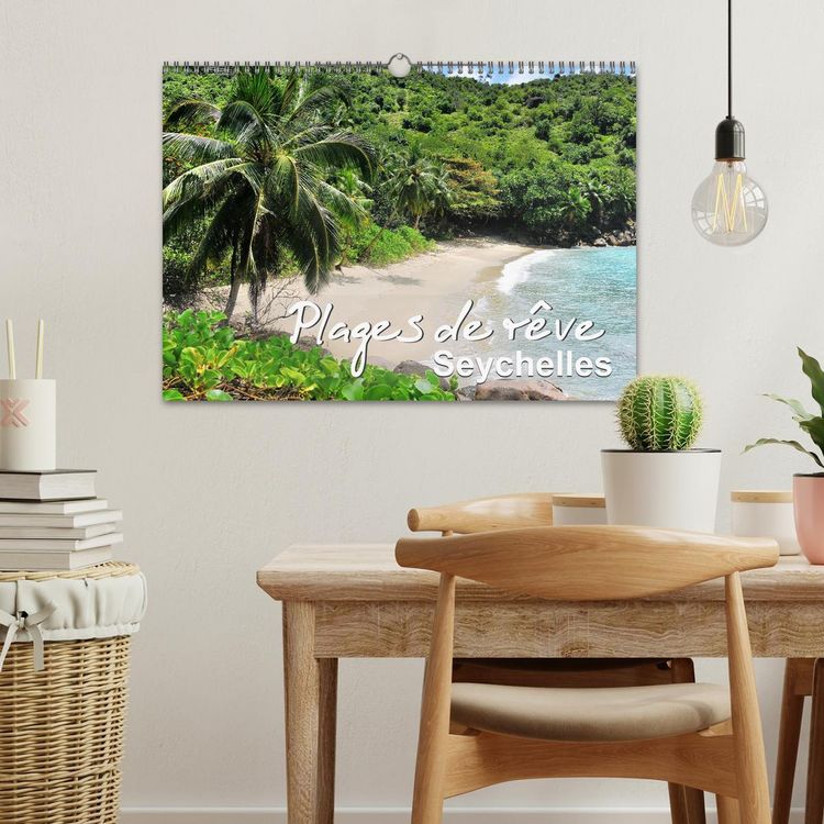Produktbild: Plages de r&ecirc;ve Seychelles (Calendrier mural 2026 DIN A3 vertical), CALVENDO calendrier mensuel
