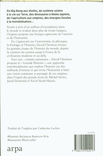 Produktbild: Origines : une grande histoire du monde du big bang &agrave; nos jours