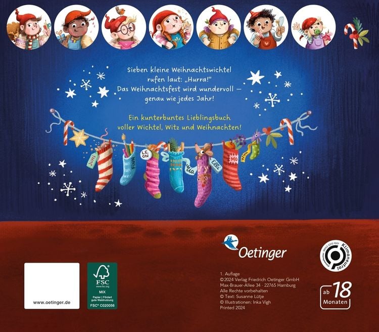 Produktbild: Sieben kleine Weihnachtswichtel