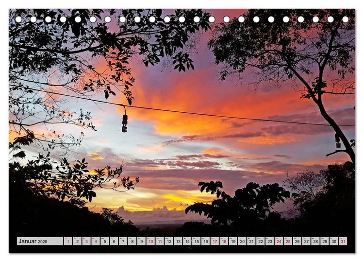 Produktbild: Costa Rica - Lebensfreude pur (Tischkalender 2026 DIN A5 quer), CALVENDO Monatskalender