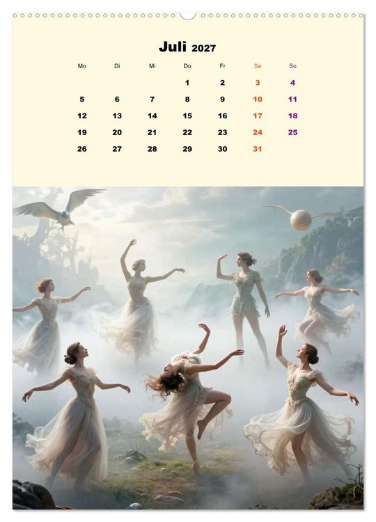 Produktbild: TraumT&auml;nzer - Schritte durch Zeit, Licht und Illusion (Wandkalender 2027 DIN A2 hoch), CALVENDO Monatskalender