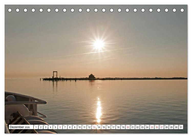 Produktbild: Die Nordsee zwischen Stade und Pellworm (Tischkalender 2026 DIN A5 quer), CALVENDO Monatskalender