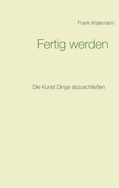 Produktbild: Fertig werden