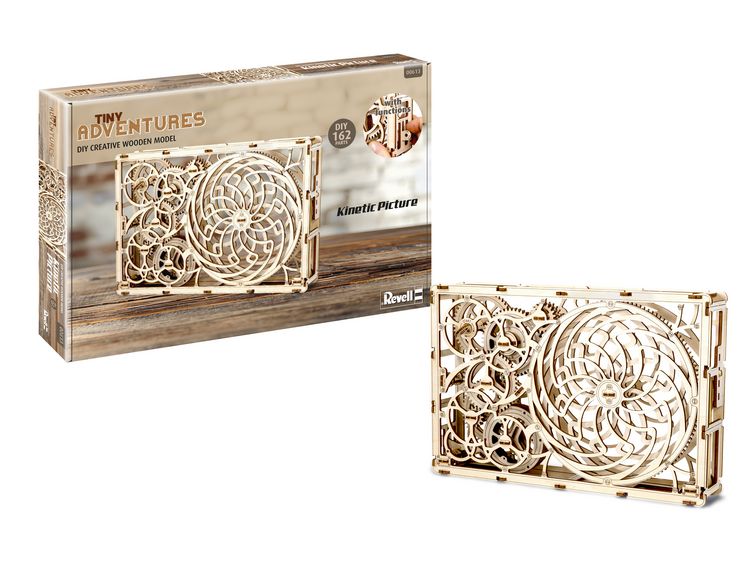 Produktbild: Tiny Adventures - Kinetic Picture, Funktionsmodell aus Holz zum Zusammenbauen