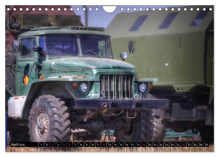 Produktbild: alte K&auml;mpfer- Milit&auml;rfahrzeuge des Ostblocks (Wandkalender 2026 DIN A4 quer), CALVENDO Monatskalender