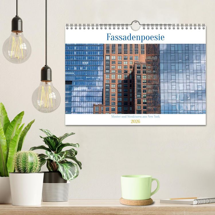 Produktbild: Fassadenpoesie &ndash; Muster & Strukturen aus New York (Wandkalender 2026 DIN A4 quer), CALVENDO Monatskalender