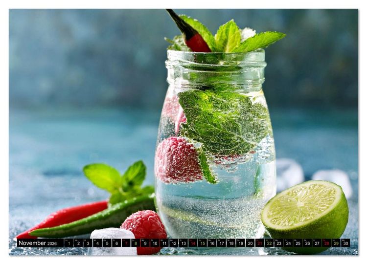Produktbild: Eiskalt erwischt - Aromawasser (Wandkalender 2026 DIN A3 quer), CALVENDO Monatskalender