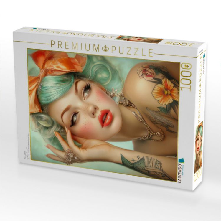 Produktbild: CALVENDO Puzzle Pin-up Girls | 1000 Teile Lege-Gr&ouml;&szlig;e 64x48cm Foto-Puzzle f&uuml;r gl&uuml;ckliche Stunden