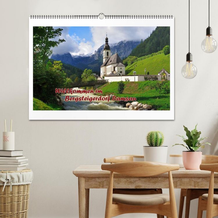 Produktbild: Willkommen im Bergsteigerdorf Ramsau (Wandkalender 2026 DIN A2 quer), CALVENDO Monatskalender