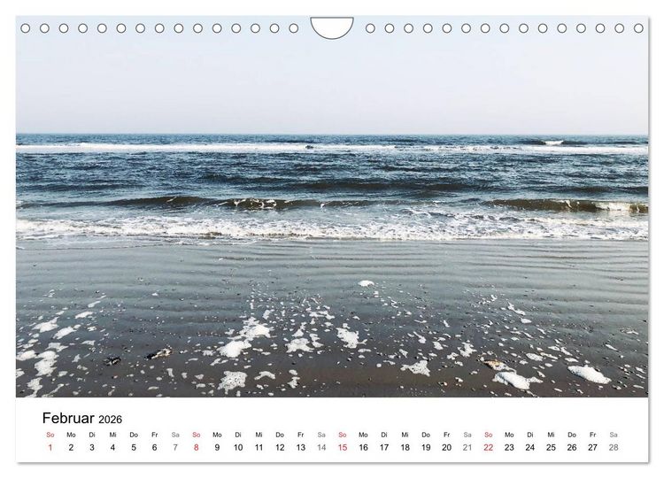 Produktbild: Borkum - Wo die Zeit still steht. (Wandkalender 2026 DIN A4 quer), CALVENDO Monatskalender