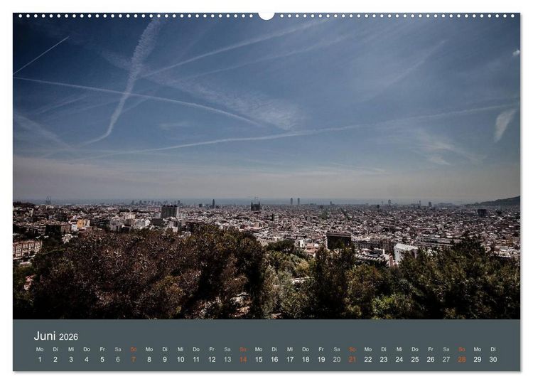 Produktbild: Barcelona - Faszinierende Architektur (hochwertiger Premium Wandkalender 2026 DIN A2 quer), Kunstdruck in Hochglanz