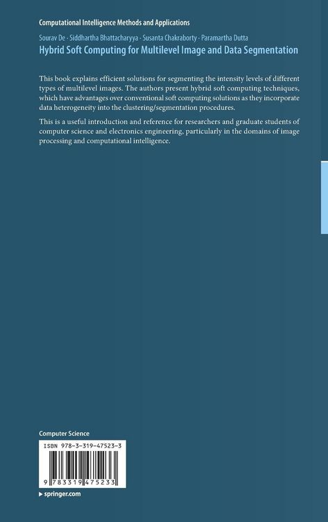 Produktbild: Hybrid Soft Computing for Multilevel Image and Data Segmentation