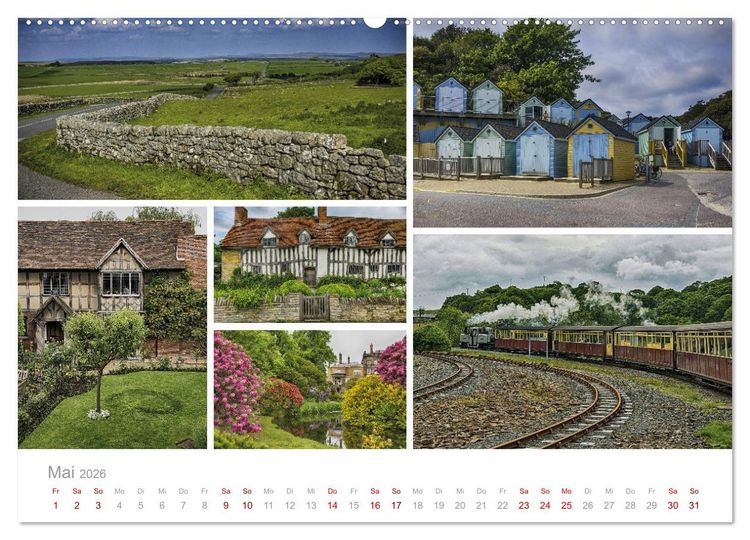 Produktbild: Erlesene Ansichten Britanniens (Wandkalender 2026 DIN A2 quer), CALVENDO Monatskalender
