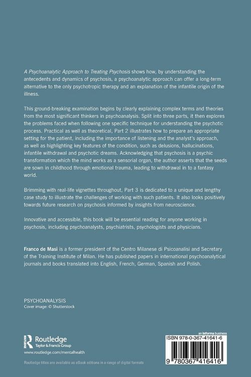 Produktbild: A Psychoanalytic Approach to Treating Psychosis